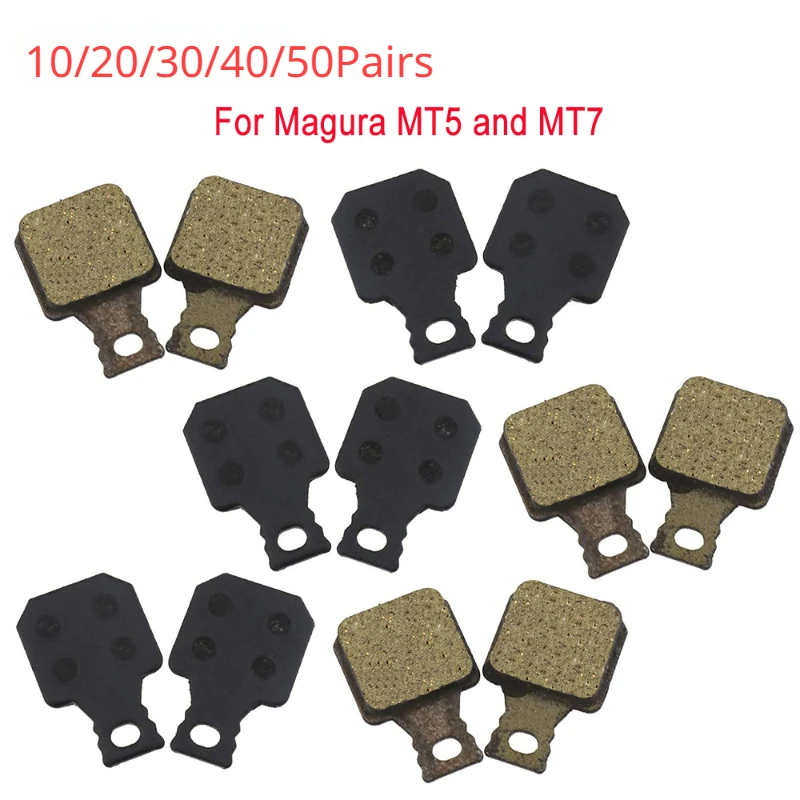 10/20/30/40/50 Pairs Organic Resin Bicycle Disc Brake Pads for Magura M5 M7 MT5 MT7 SH901 Parts MTB Mountain Bike Brake Pads