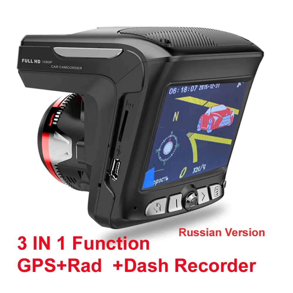 Auto Dashcam X7 Engelse & Russische versie DVR Videocamera Recorder Anti-laser GPS Logger Full HD 1080P Snelweg Stad Weg