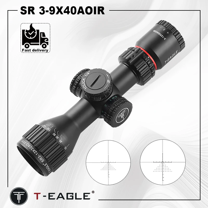 

T-EAGLE SR3-12X32AO FFP Hunting Optical Sight Tactical Rifle Scope Glass Etched Reticle Shooting Airsoft Sight Collimator Scopes