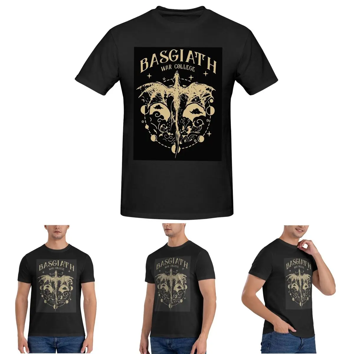 

Basgiath War College 20 Fourth Wing T-Shirt for Men Cotton Oversized T Shirts Men's Short Sleeve Round Neck Summer Clothes Tops