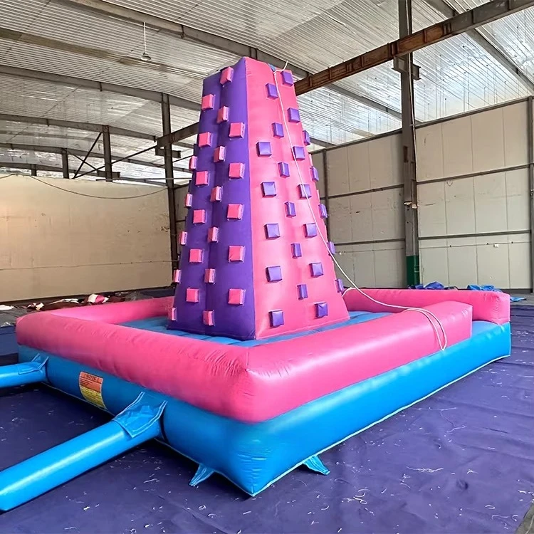 Mobile Inflatable Rock Climbing Wall for Kids & Adults Indoor/Outdoor Commercial Use for Trampoline Parks & Adventure Parks