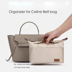 liner Suitable for Brand Woman Bags With Cover Felt Cloth Insert Travel Cosmetic Bag Organize the Storage Bag for Cel Belt Bag