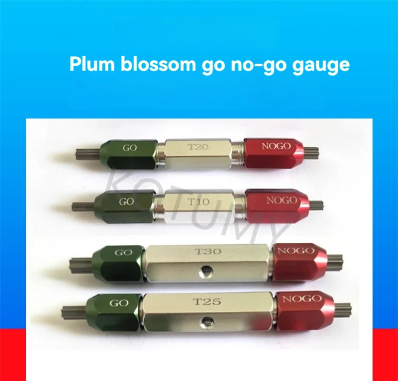 Multifunctional Plum Shape Plug Gauge High Precision Go No-Go Gauge Professional Measuring Tool for Aperture Inspection Mechanic