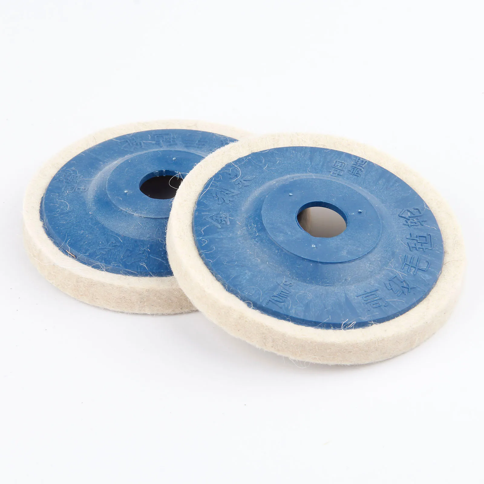 Disco de pulido de lana para amoladora angular, 2 piezas, 4 pulgadas, 100mm, para Metal, mármol, vidrio, cerámica