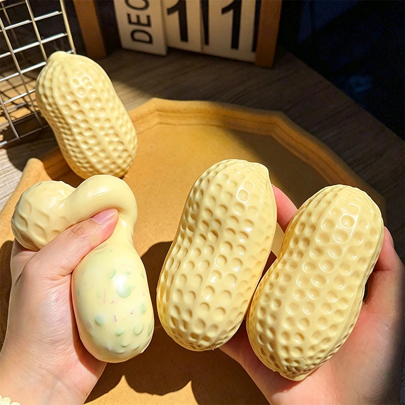 Knuspriges Erdnuss-Squishy-Fidget-Spielzeug, Knusprige Squishies, Quetsch-Stressball-Spielzeug, ASMR Anti-Stress-Entspannung, Handentspannung, Geschenk-Spielzeug – Detail 2