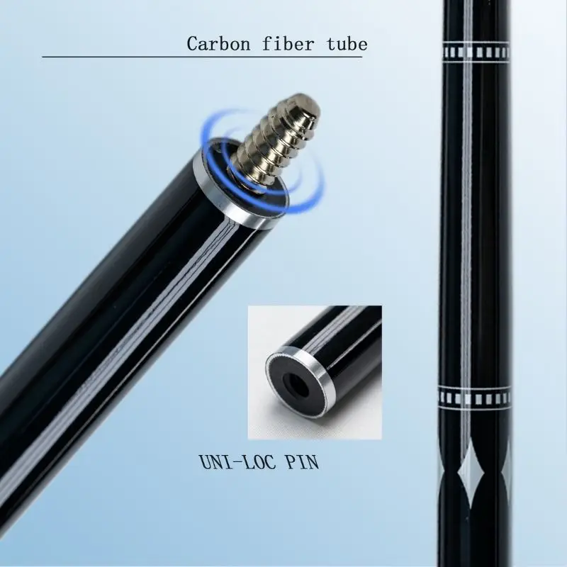 Professiona Carbon Fiber Billiard Cue 9mm Tip Carbon Fiber Pool Cue Shafts