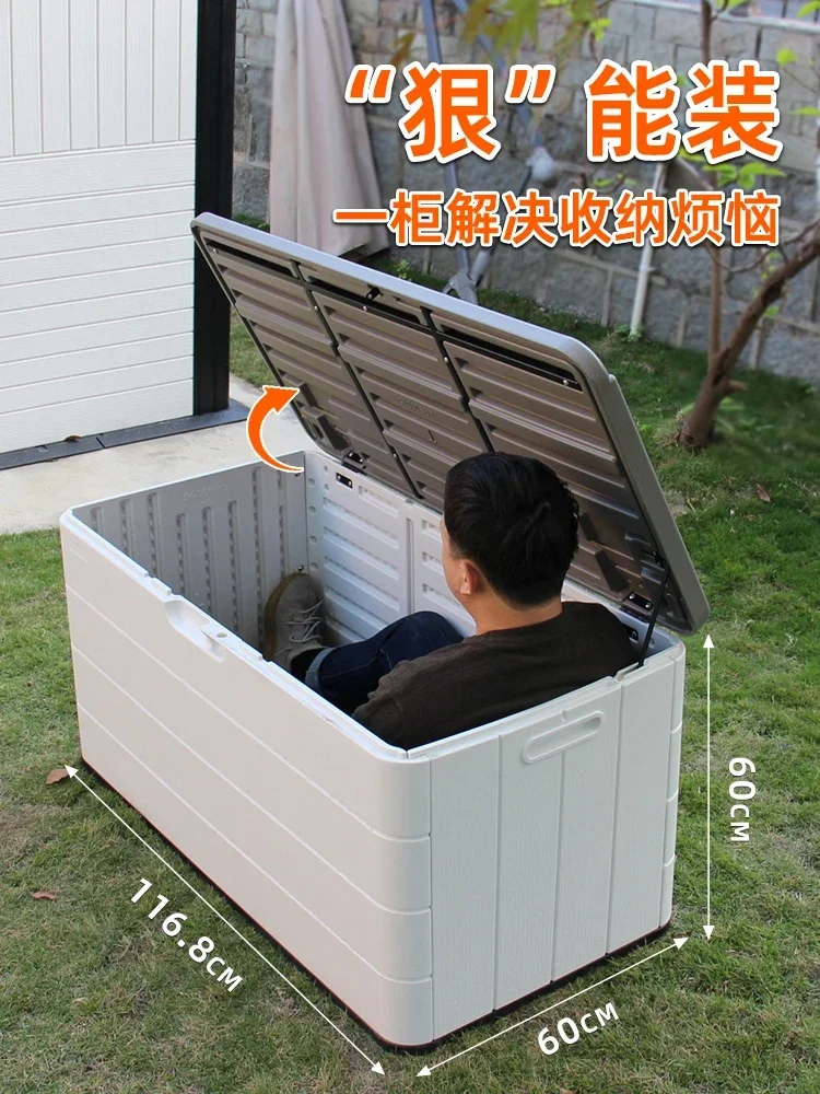 Outdoor storage cabinet, waterproof, sun proof, courtyard tools, miscellaneous storage cabinet, rain proof, outdoor balcony, gar