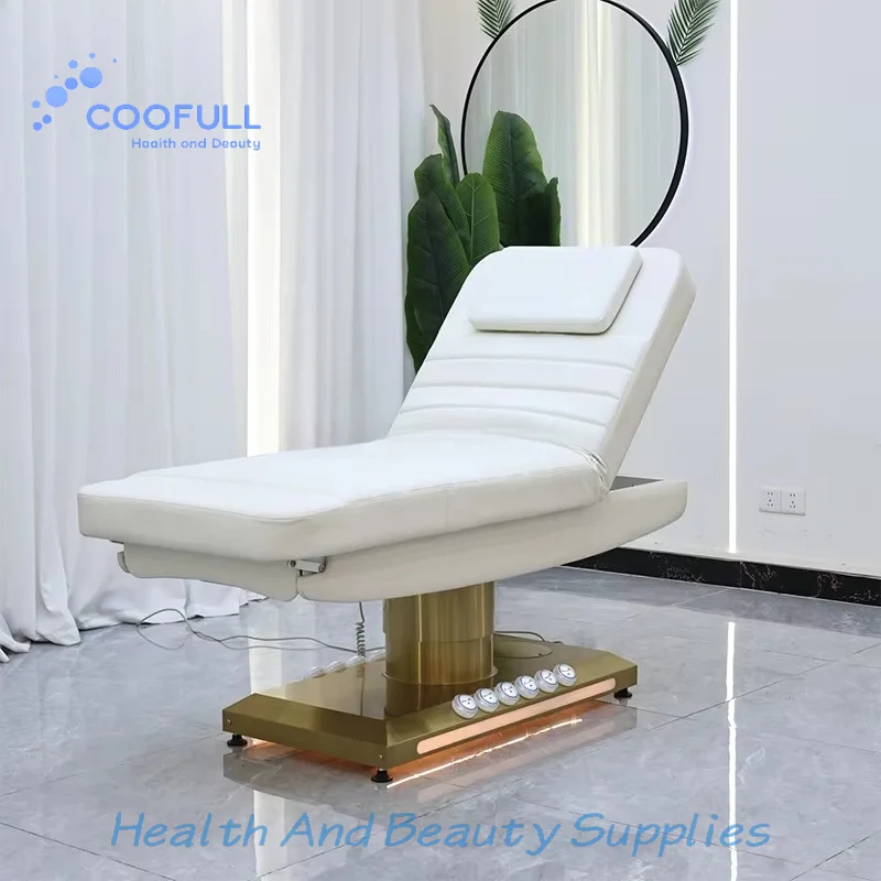 Coofull Professional Electric Hydraulic Beauty Care Therapy Spa Bed Massage Table