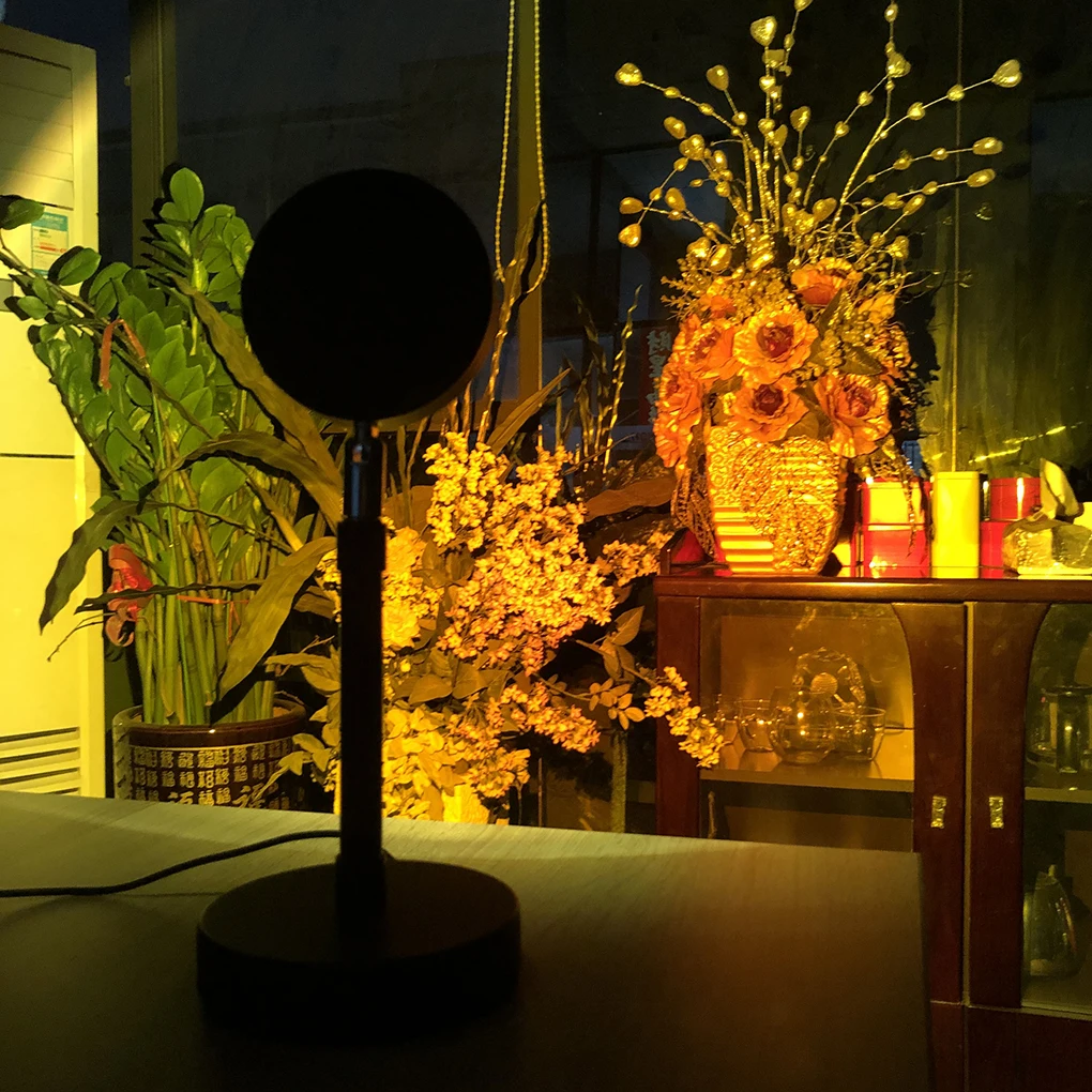 Projector USB Decoration Projection Light Wall Background Table Lamp for Party Performing, Rainbow