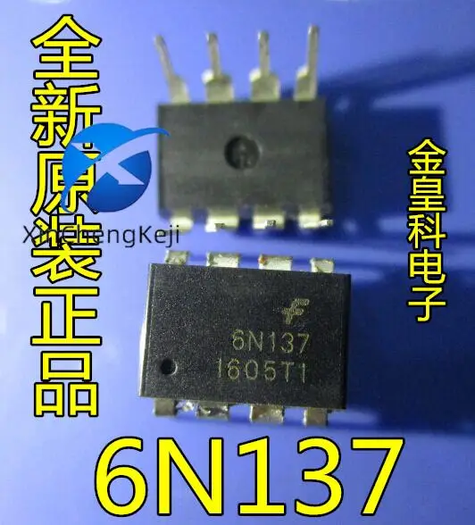 

30 шт. оригинальный новый оптрон 6N137 6NI37 DIP-8
