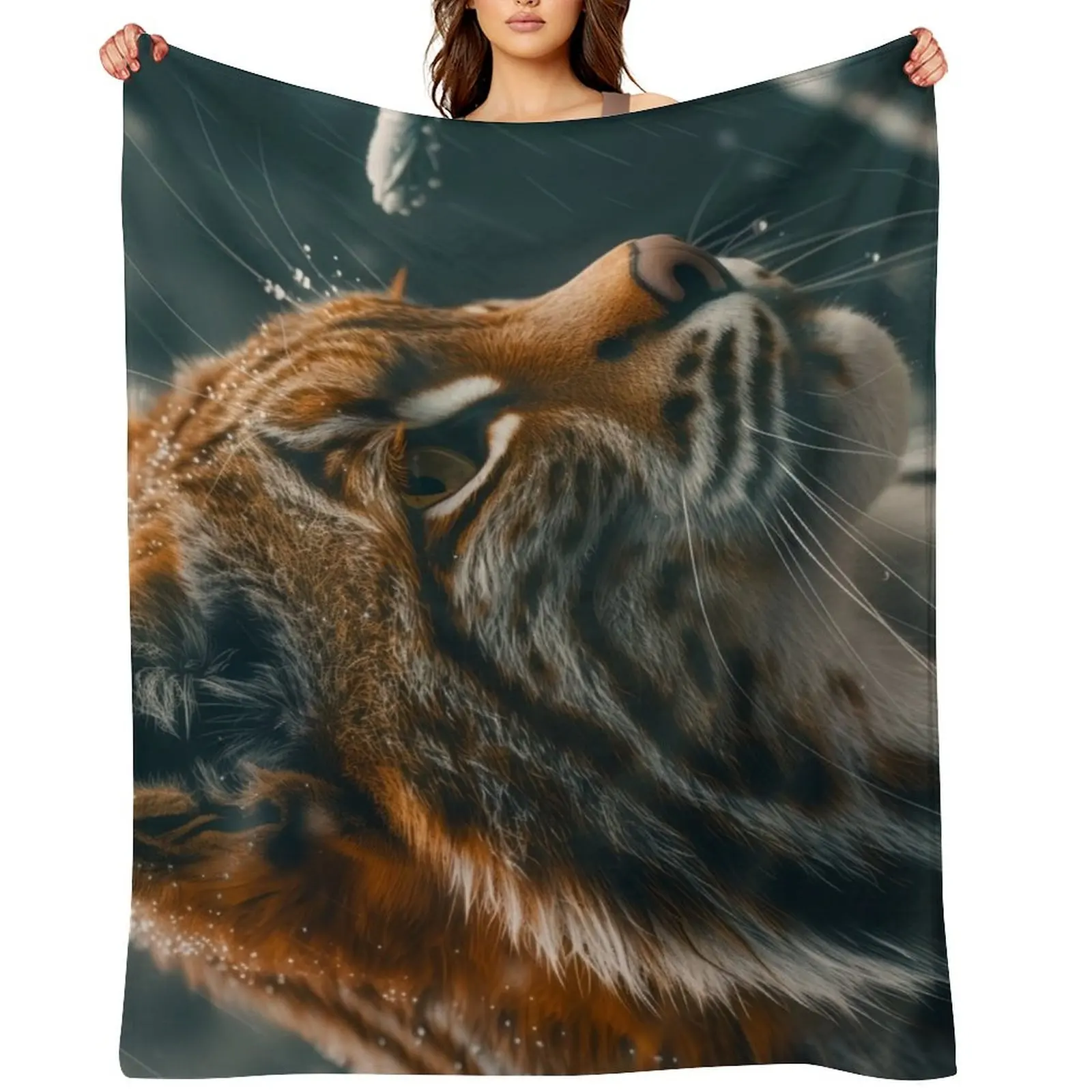 

Bobcat Winter Throw Blanket Warm Multi-Purpose cosplay anime Plush Blankets