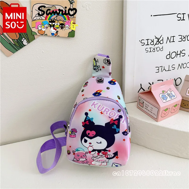 Mini Sanrio nowa torba na klatkę piersiowa dziecięca modna wysokiej jakości damska torba na talię kreskówka lekka torba na klatkę piersiowa dla chłopców saszetka/nerka