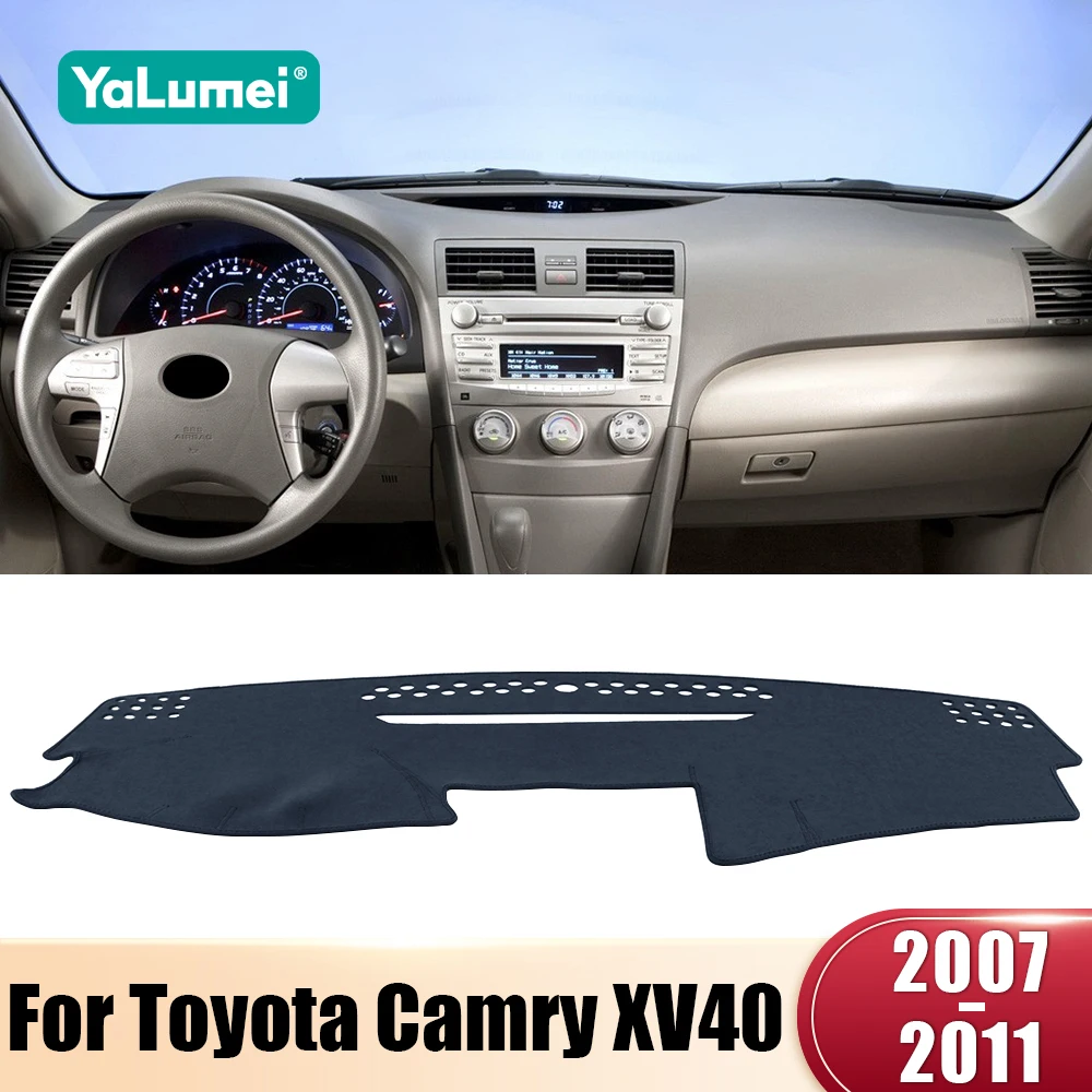 Für Toyota Camry XV40 40 2007 2008 2009 2010 2011 Auto Dashboard Abdeckung Vermeiden Licht Pad Anti-Uv Teppiche Nicht-Slip Matte Zubehör