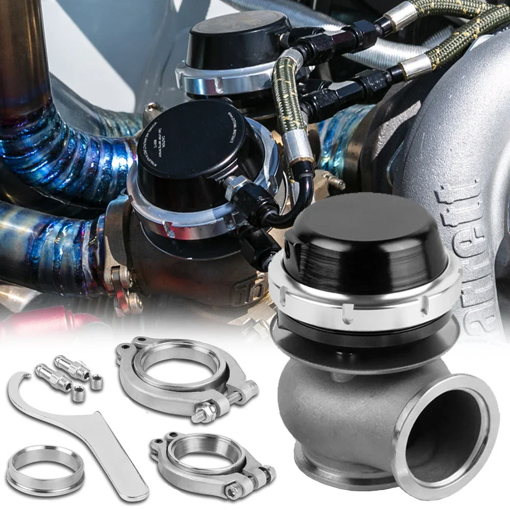 

Universal 40mm Turbo External Wastegate Kit With V-band Flange & Clamp Universal Turbo External Waste Gate For Turbo Manifold
