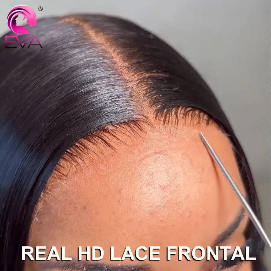 

Eva Hair 7x5 HD Lace Closure 100% Human Raw Hair 13x6/13x4 HD Lace Frontal Pre Plucked Ultra Fitted HD Lace Melt Skins Straight