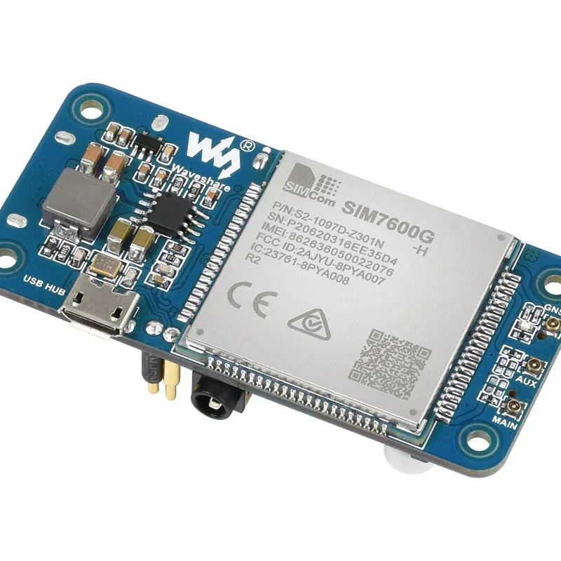 TopElec Waveshare SIM7600G-H 4G HAT (B) for Raspberry Pi 4G/3G/2G