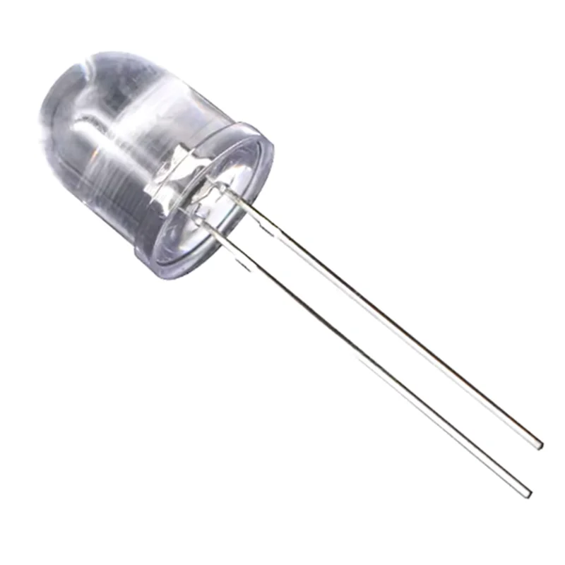 10Pcs F10 10mm LED 5 Colors Red Blue Yellow Green White Transparent Ultra Bright Round LED Light Emitting Diode Lamp