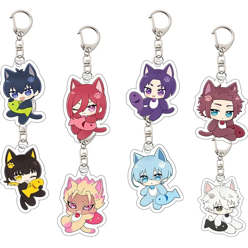 Hyoma Chigiri Reo Mikage BlueLock Acrylic Key Ring Bag Pendant Anime Cartoon Accessories Periphery Decoration Hot Birthday Gift