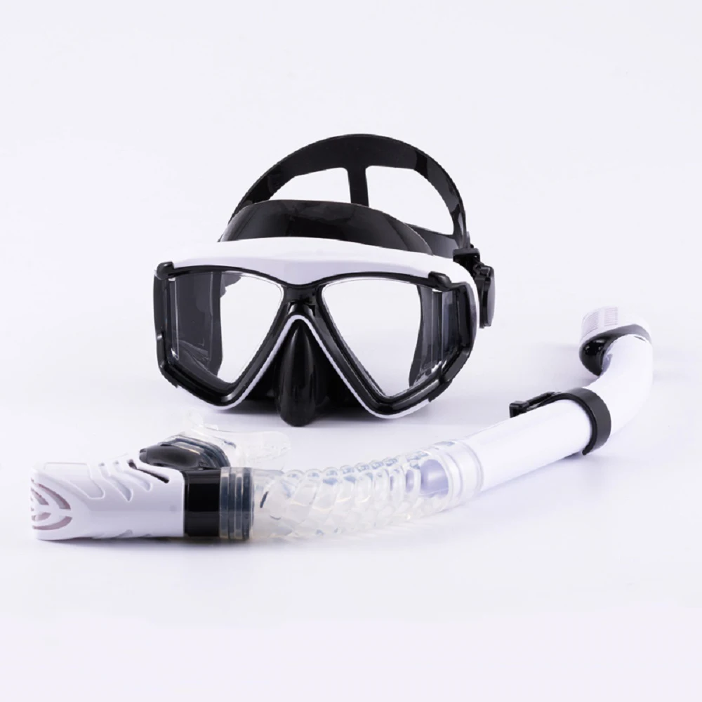 Optical Myopia Snorkel Set Diving Mask Nearsighted Swimming Goggles Short Sighted Panoramic Wide View Adults Youth -1.0To-6.0