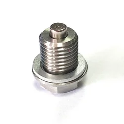 M14 x 1.5 M12 M16 M18 M20 M24 Magnetic stainless steel Oil Drain Plug Sump Drain Nut Bolt with 1 Silver  Gasket
