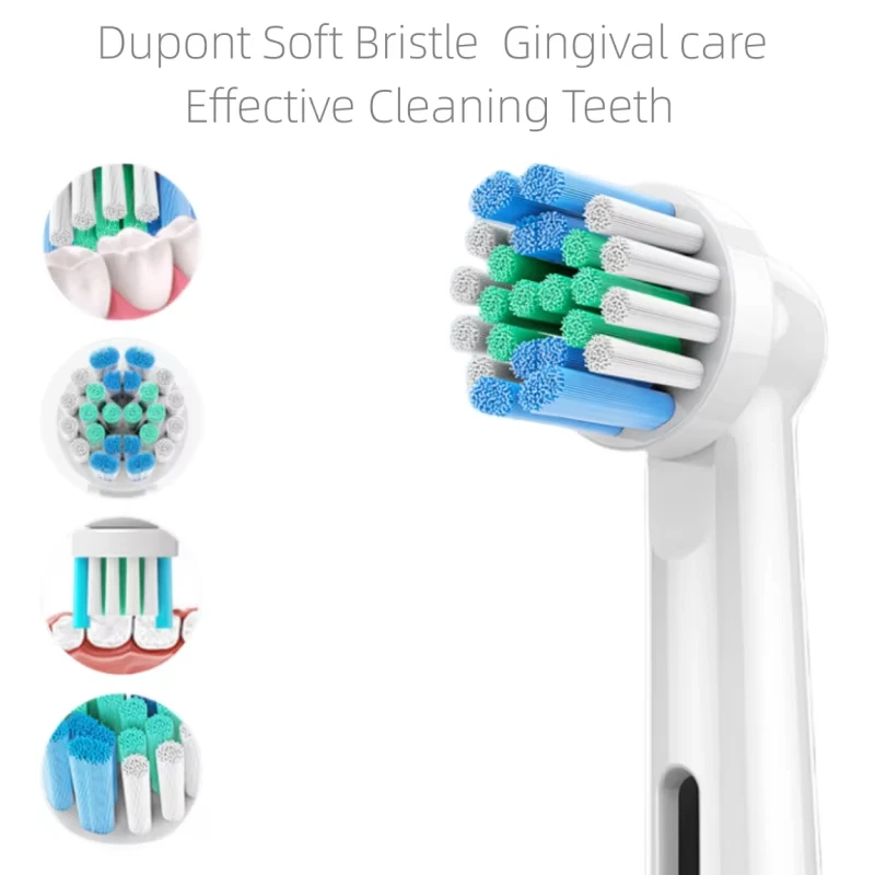 SB17A Electric Toothbrush Replacement Heads Soft Bristles Compatible For Oral B D12 D16 Vitality Pro Deep Clean Refills