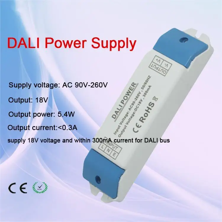 DALI Bus Power Supply LED Driver With Short-circuit Low-voltage Protection DL-POW1 Dimmable Led Driver  led power supply