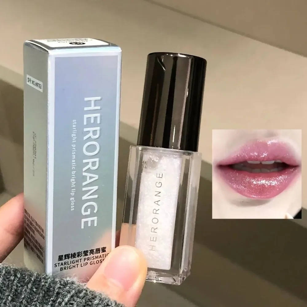 Sparkle Langdurige Lipgloss Hydraterende Niet-vervagende Vloeibare Lipstick Waterige Heldere Lipolie voor Vrouwen