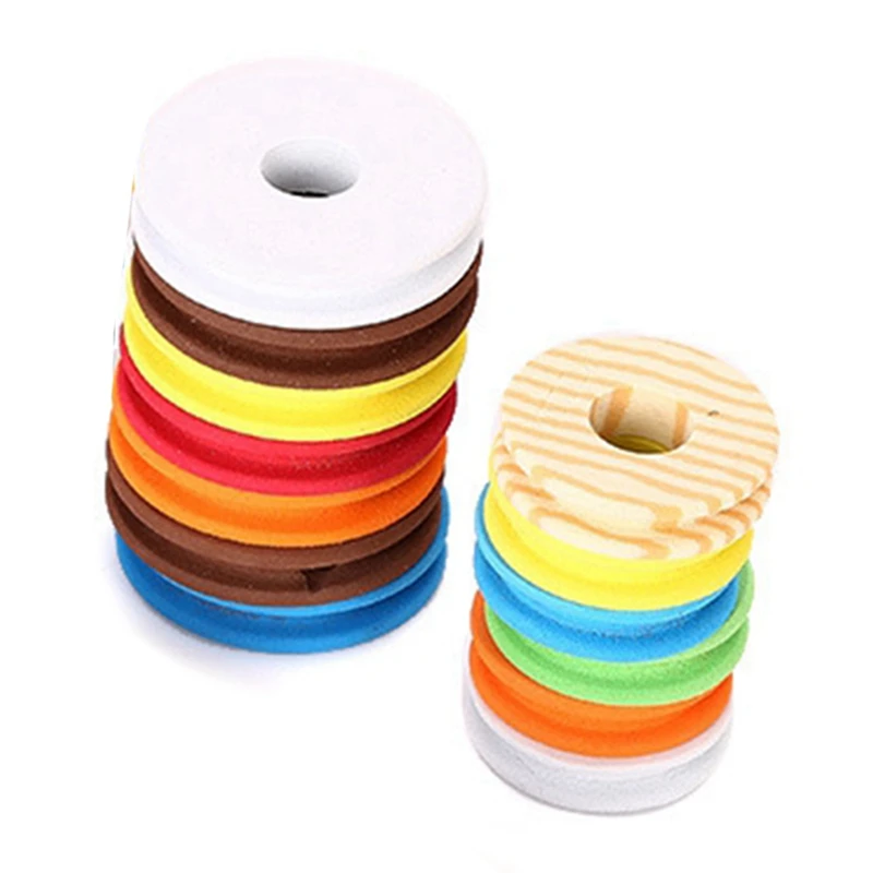 ABKD 100PCS Round Spools Foam Big Spool Fishing Reel Spool Fishing Spools Fishing Tackle Random Color Foam