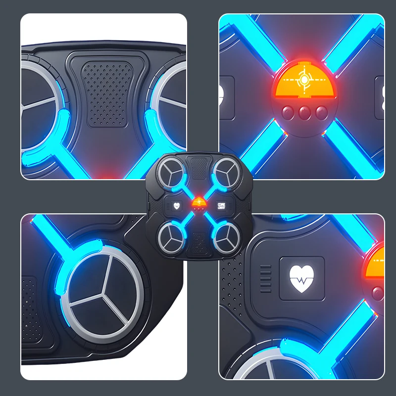 Nuova macchina da boxe musicale Smart Bluetooth Fitness Boxing Trainer Home Esercizio di risposta Allenamento Boxe Bersaglio da parete per bambini