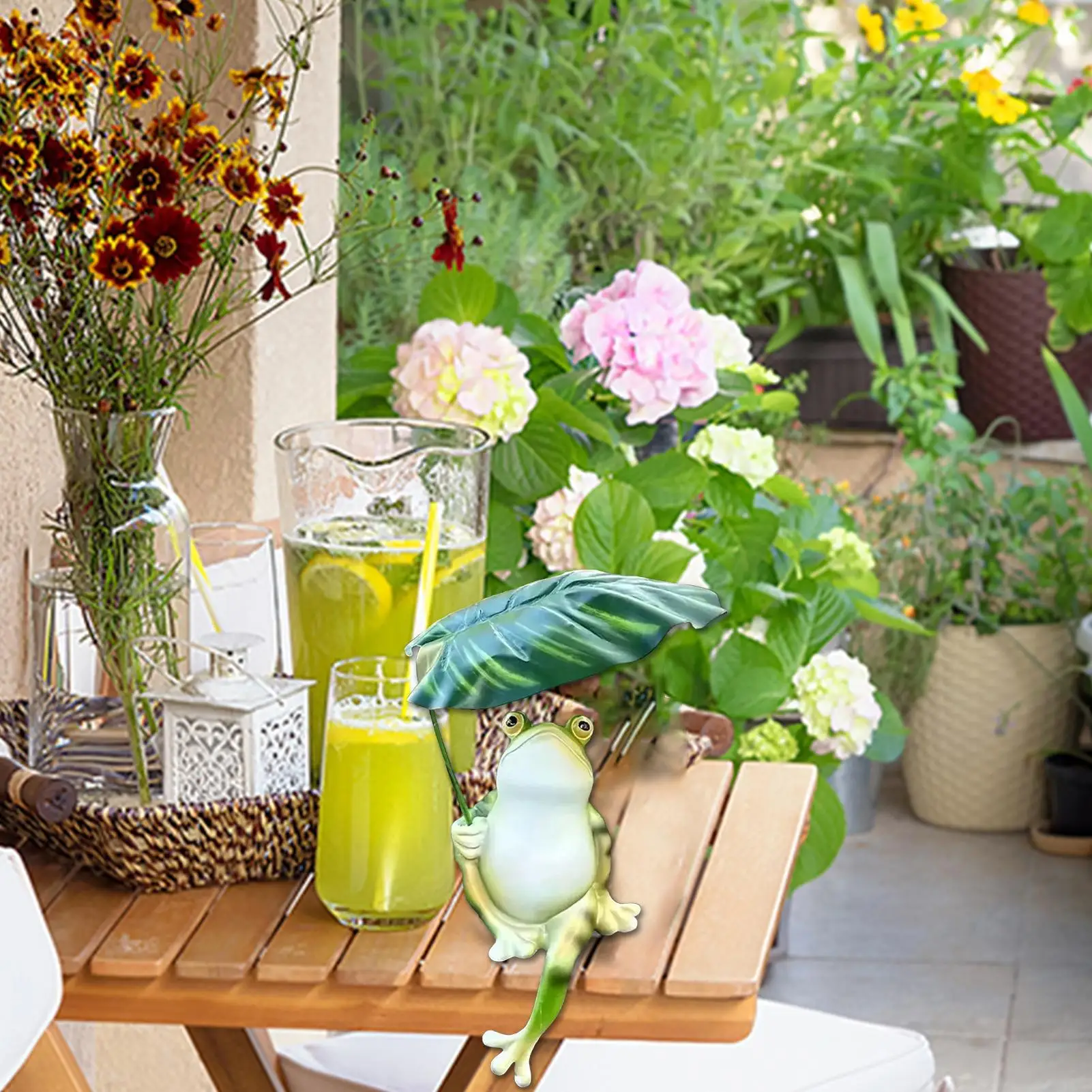

Скульптура лягушки, украшение для двора, украшения в виде лягушки, устойчивые к атмосферным воздействиям, милые изысканные смоляные размещения животных для гостиной, крыльца, прудов