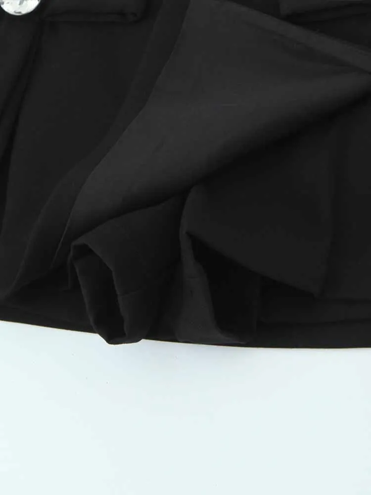 Stile europeo e americano inverno nuova moda abbigliamento femminile semplice vita sottile fiocco gioielli gonna pantaloni