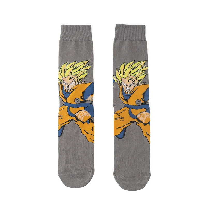 Dragon Ball Anime skarpety Naruto męska postać z kreskówki Bick Vegeta skarpety Son Goku Cosplay przypadkowi mężczyźni kobiety prezent skarpetki dla