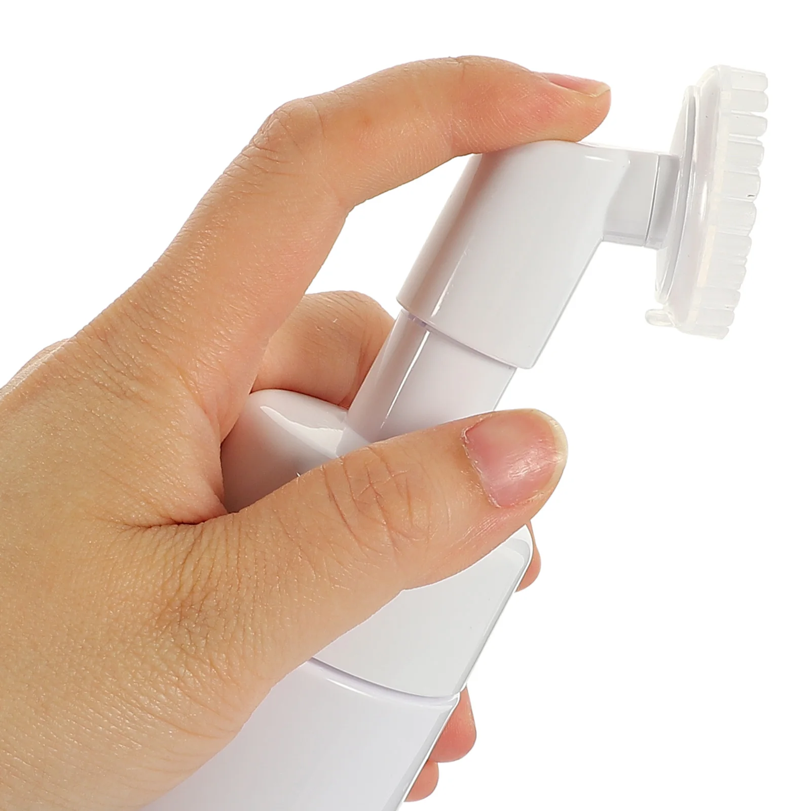 

3Pcs Foam Bottle Portable Pump Dispenser Refillable Facial Cleanser Shampoo Conditioner Travel Size Silicone Brush