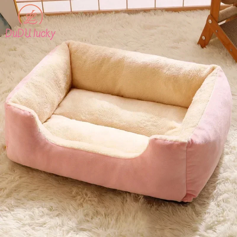 Cat nest dog mattress warm square nest small and medium-sized dog Tai corgi sofa bed all-purpose pet supplies pets product