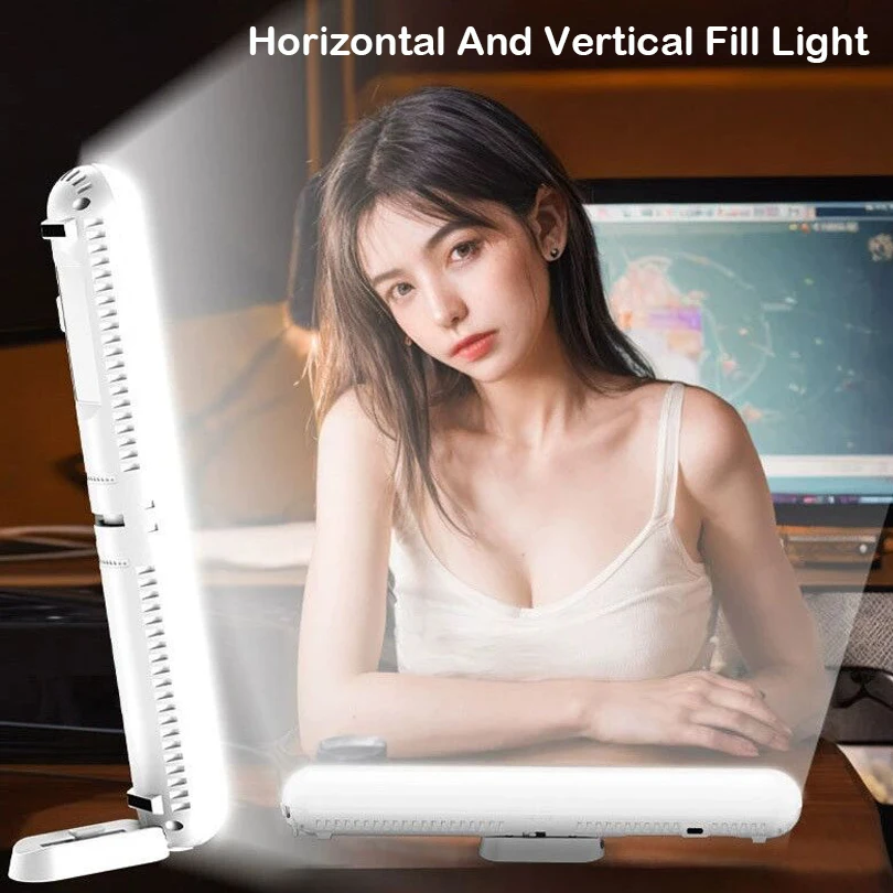 Flood Light Face Beauty Live Streaming Lamp Dimmable Light with Tripod Stand 5V 30CM LED Lamp Fill Light Photography Lighting
