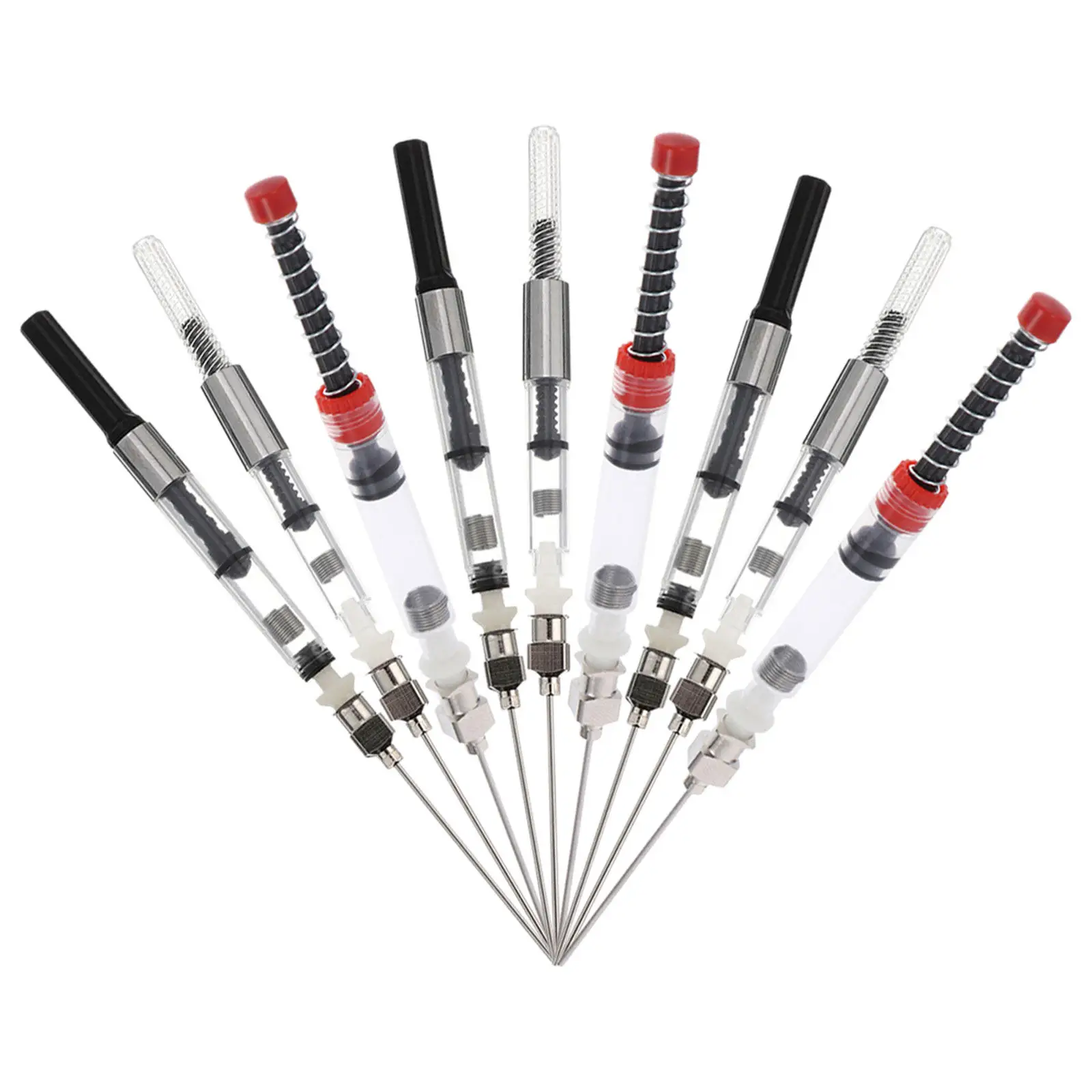 9Pcs Universal Fountain Pen Ink Converter Refillable for 2.6mm & 3.4mm Pens – Calligraphy & Writing Tool