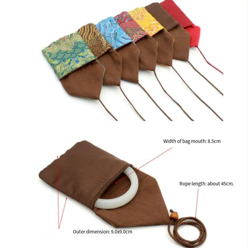 

Velvet Bag Jewelry Packaging Brocade Case Ancient Method Bracelet Bracelet Storage Holder Earrings Necklace Ancient Method Pouch