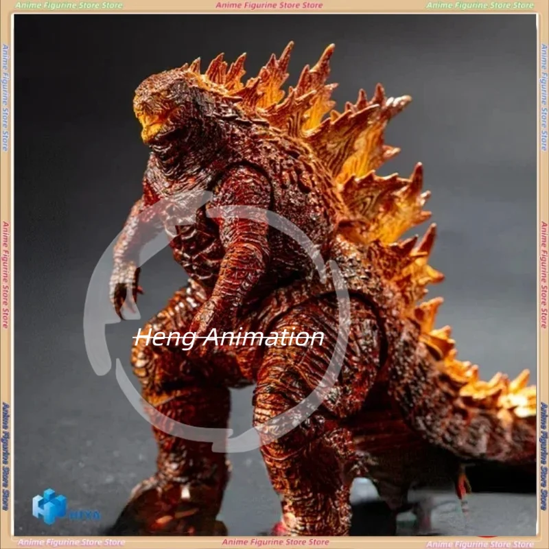 

В наличии HIYA 18 см фигурка красивая базовая горящая Годзилла аниме подарок