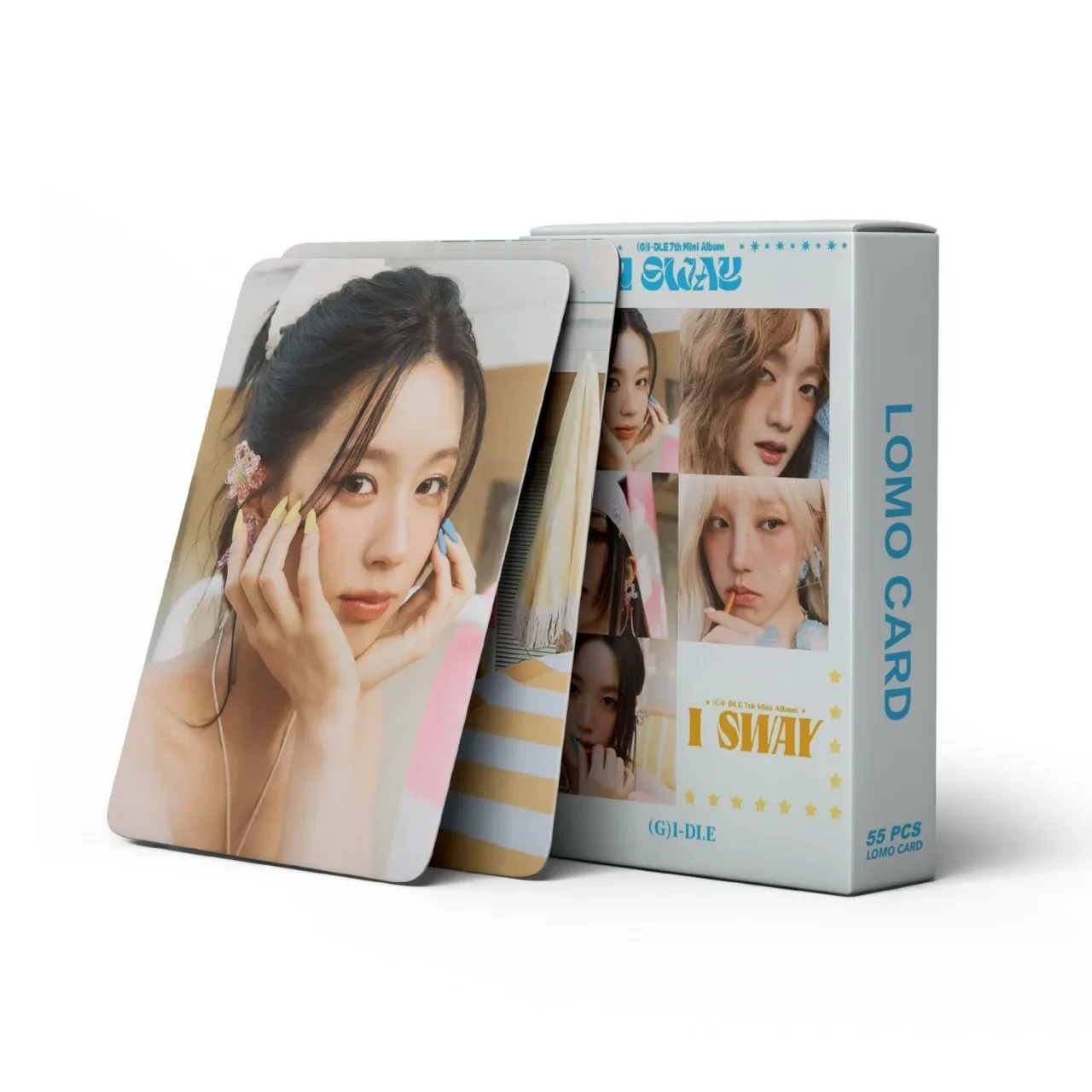 55Pcs/Set Kpop Idol (G)I-DLE Series New Album I SWAY HD Printed Photocards YuQi Minnie SoYeon ShuHua MiYeon Lomo Cards Gifts image 3