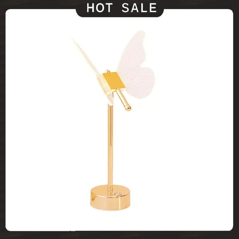 

24-часовая доставка акриловой сенсорной лампы-бабочки, 3-сторонняя регулировка яркости для тумбочки, настольной лампы-бабочки, прикроватный светильник для спальни