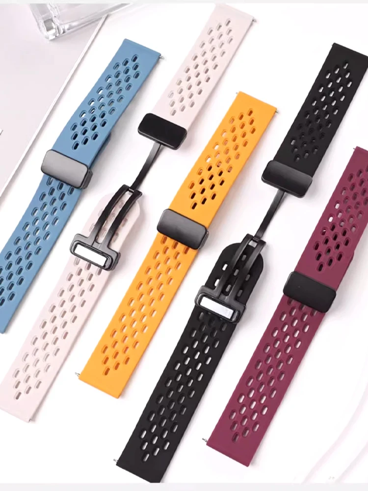 حزام رياضي لساعة Redmi 5 Active/5 Lite سوار معصم من السيليكون المغناطيسي البديل كوريا Redmi Watch 5 حزام نشط