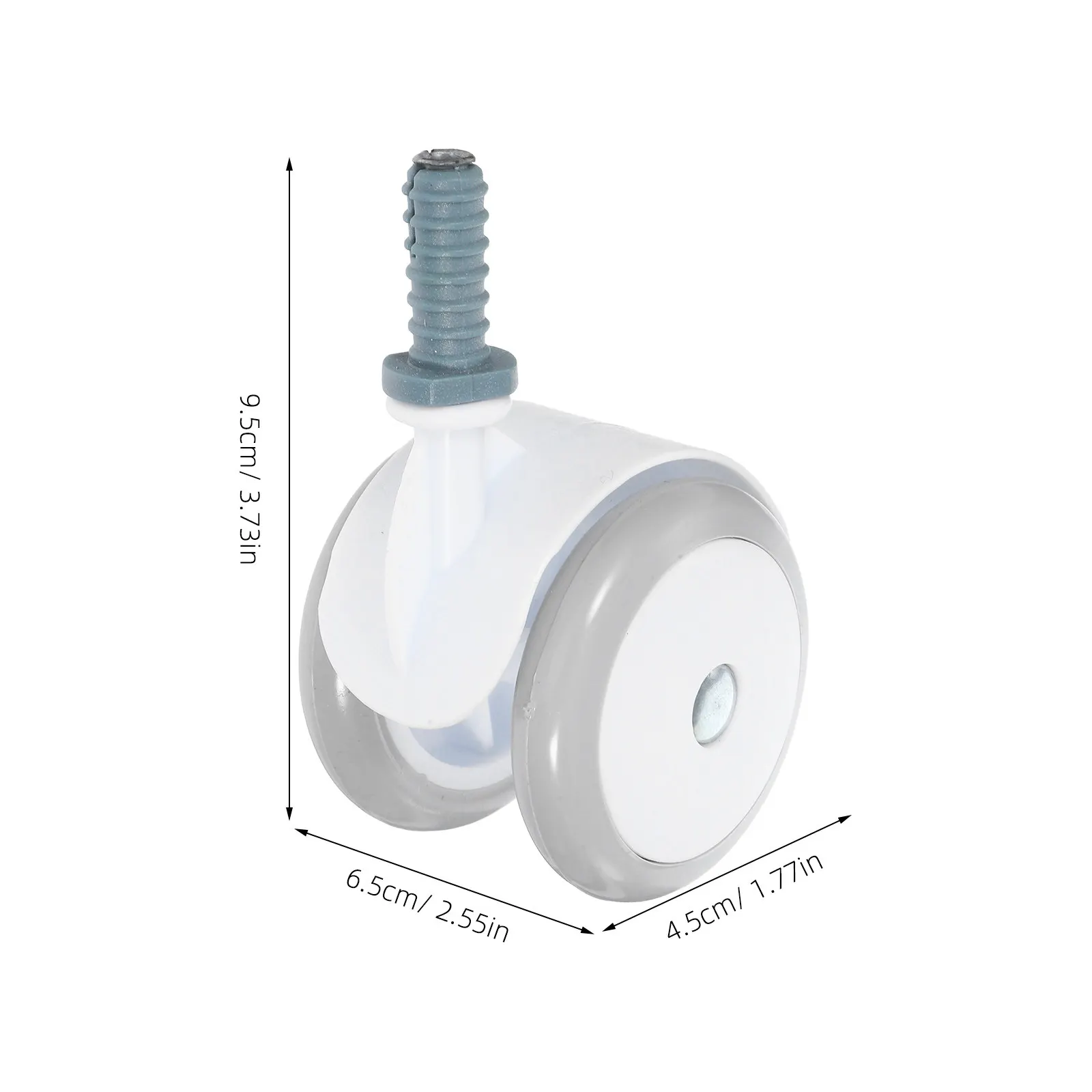 4Pcs Walker Wheel Casters Silent Universal Swivel Replacement Wheels No Noise Smooth Rolling for Walker Parts
