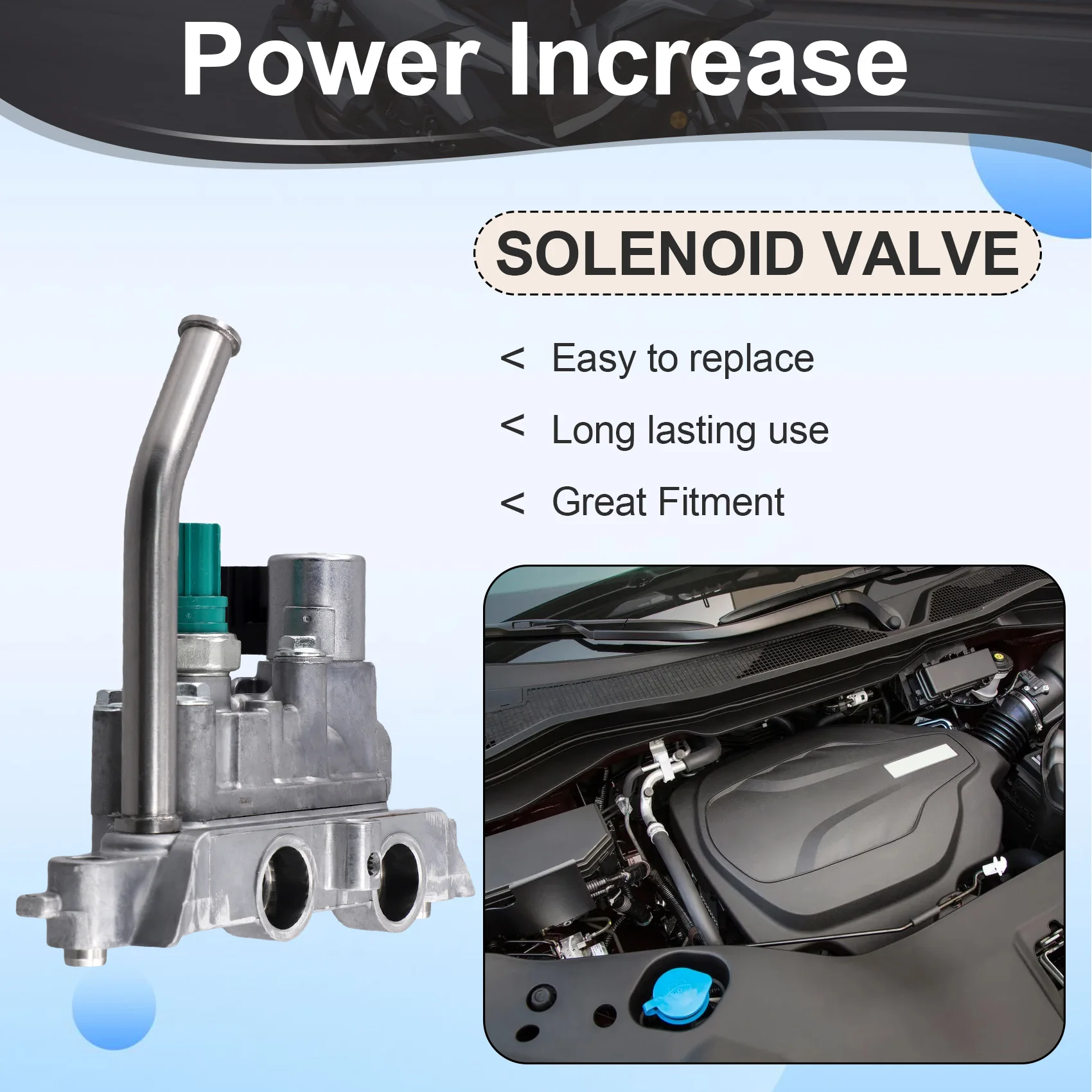 Solenoide VVT de sincronización de válvula variable del motor 15810-5J6-A01 158105 J6A01 para Honda Acura MDX Odyssey Passport Pilot Ridgeline