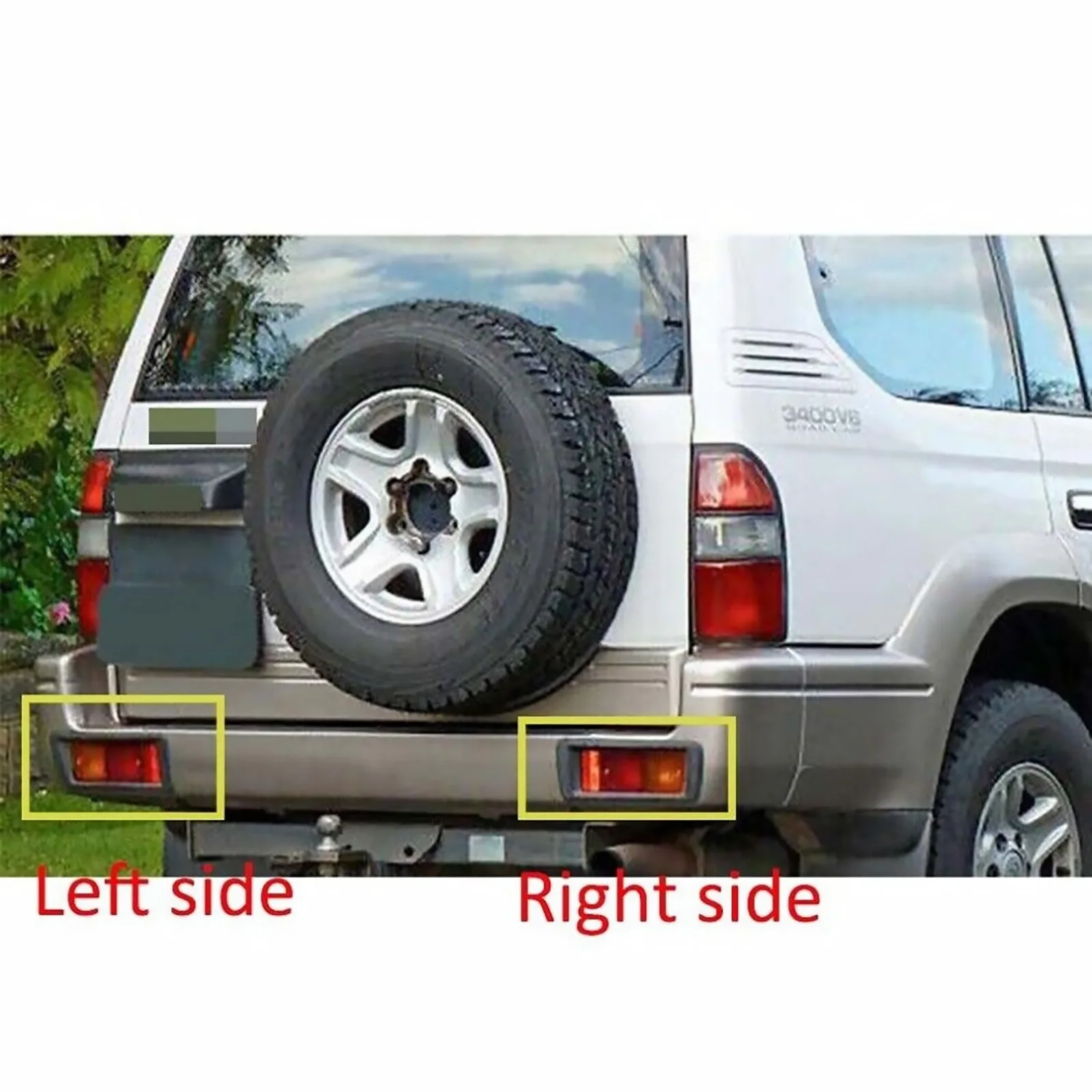 2Pcs/Set Car Rear Bumper Lights Tail Lamp 81550-60440 81550-60520 Replacement For Toyota Prado J90 95 1995-2003 Auto Accessories