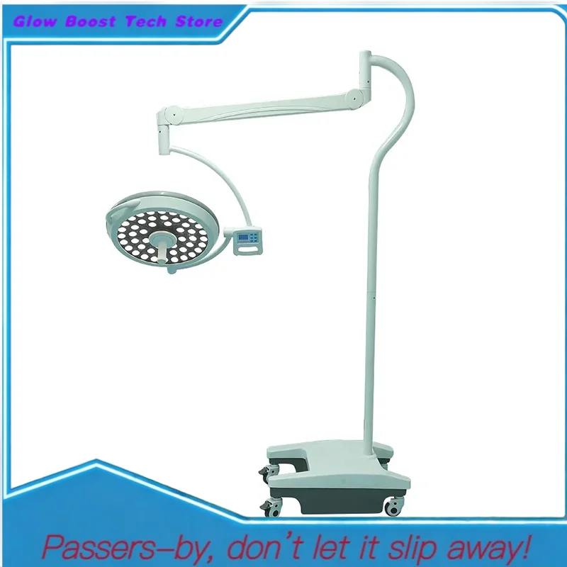 

Glow Floor Standing Veterinary Deluxe Arm LED500 Operating Mobile Medical Shadowless Light Or Sale