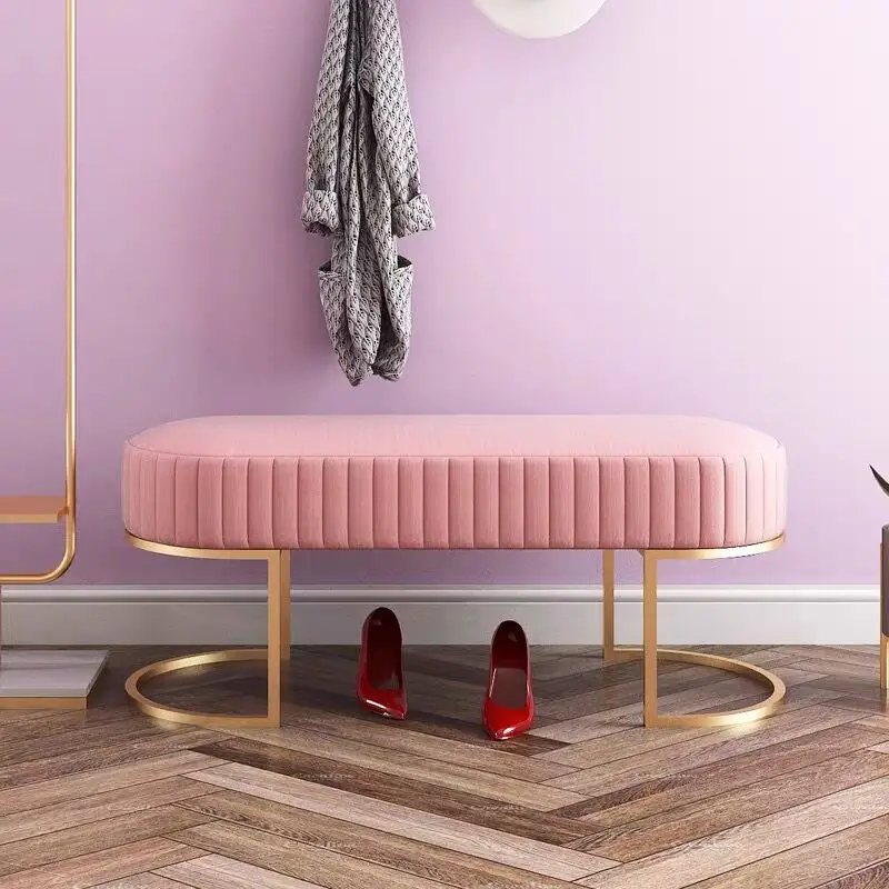 

Shoe changing stool Home door Small stool Fitting room Nordic shoe Clothing store rest bench Fashion dressing