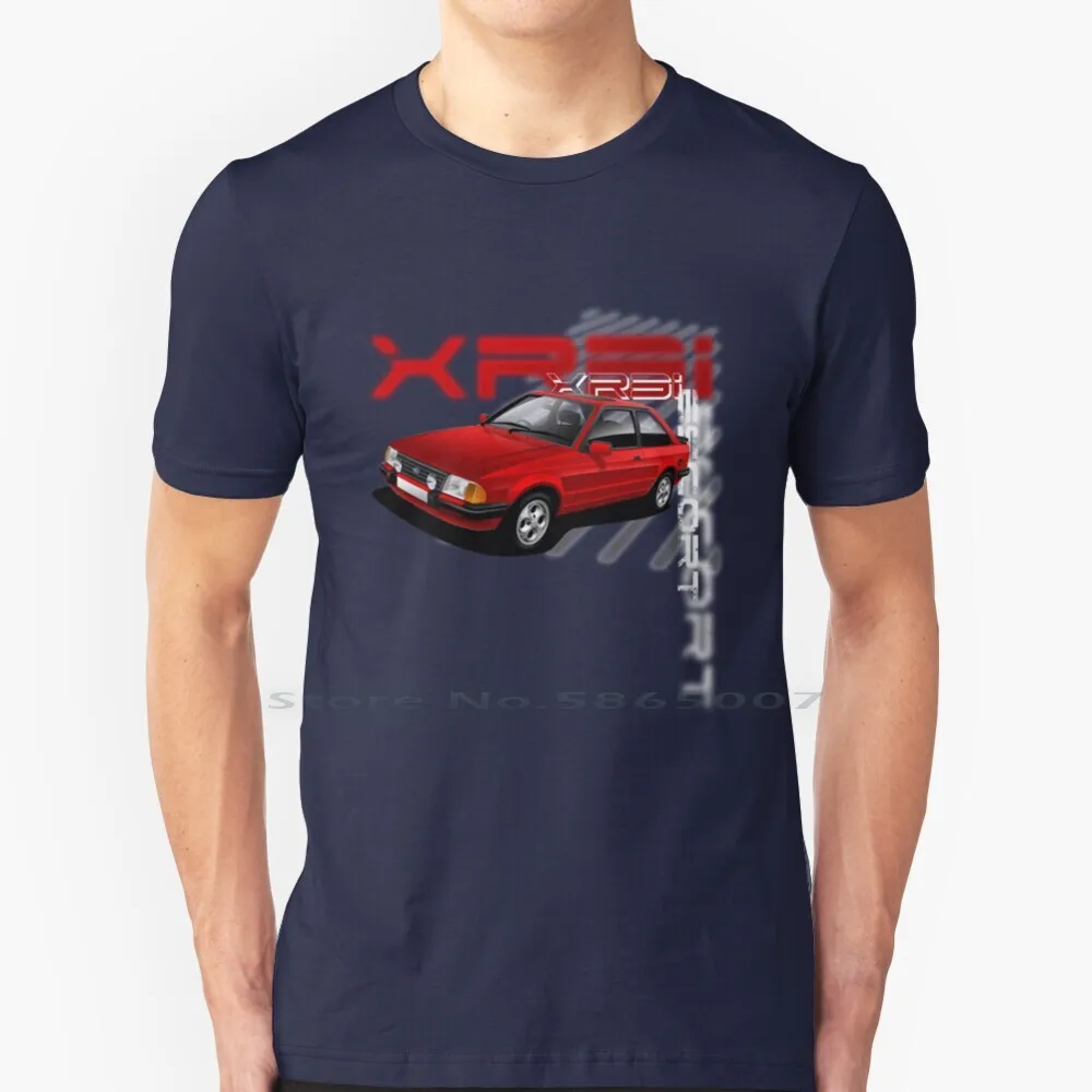 T Shirt Car Art-Escort Xr3i T Shirt Cotton 6XL Car Art Escort Xr3i European Cars Classic Cars Automotive Art Red Cars Explosion