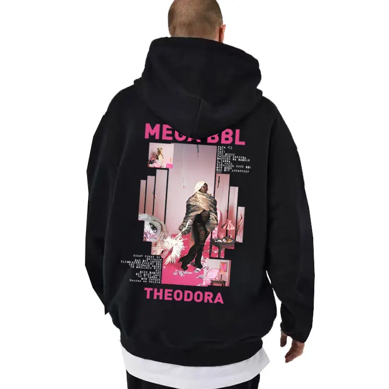 

Rapper Theodora Mega Bbl Album Graphic Hoodie Men Women Hip Hop Fashion Pop Music Sweatshirt Male Casual Vintage Pullover Coat