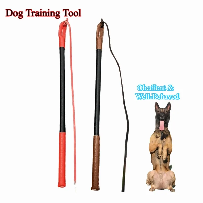 

Leather Crack Whip - Dog Training Tool Dog Training Artifact Cortical Whip Durable Non-Slip Working Dog Obedience Training Tool