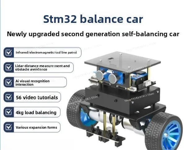 STM32 two-wheel self-balancing vehicle intelligent robot chassis kit obstacle avoidance encoder